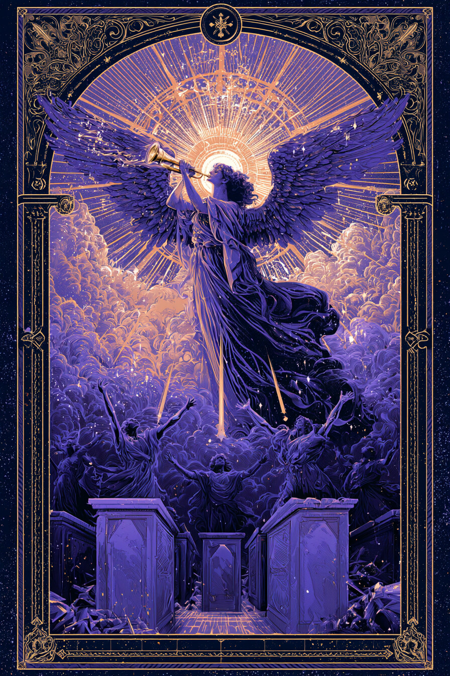 심판(Judgement) 타로 카드 그림 — 각성, 재평가, 과거를 정리하고 새로운 단계로